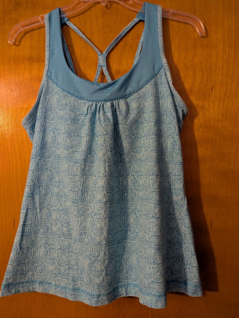 SM Blue Tank with Built-In Shelf Bra | Size Large